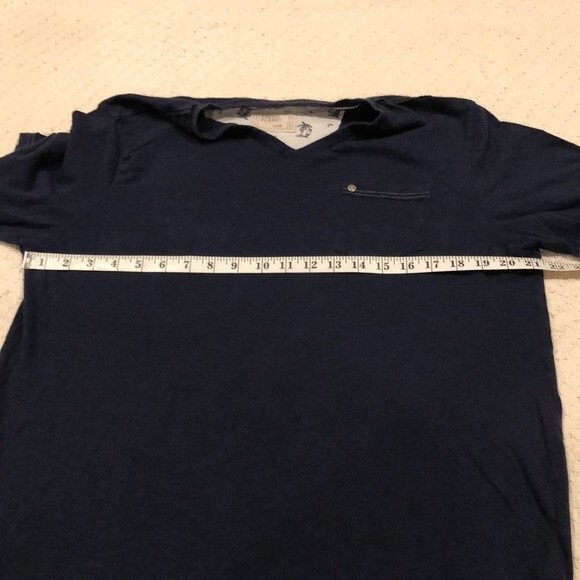Free Planet Basic V-Neck Navy Blue Short Sleeve Tee Size Large - Picture 7 of 7